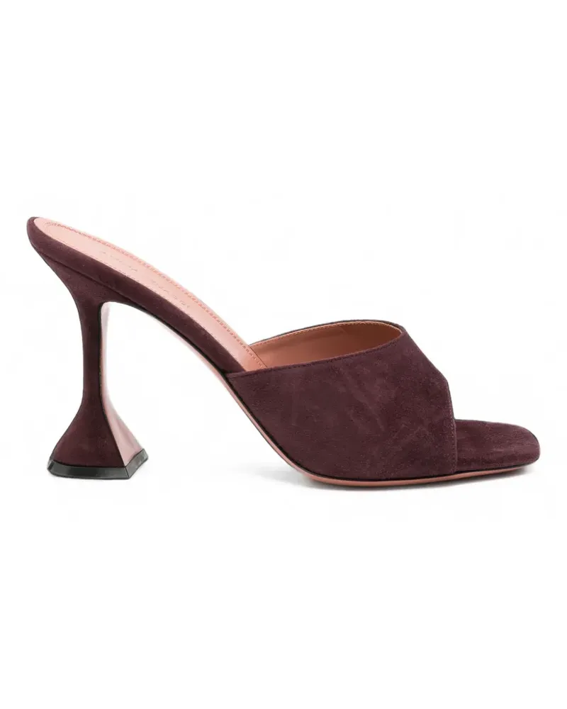 Amina Muaddi Lupita Mules aus Wildleder - Violett Violett