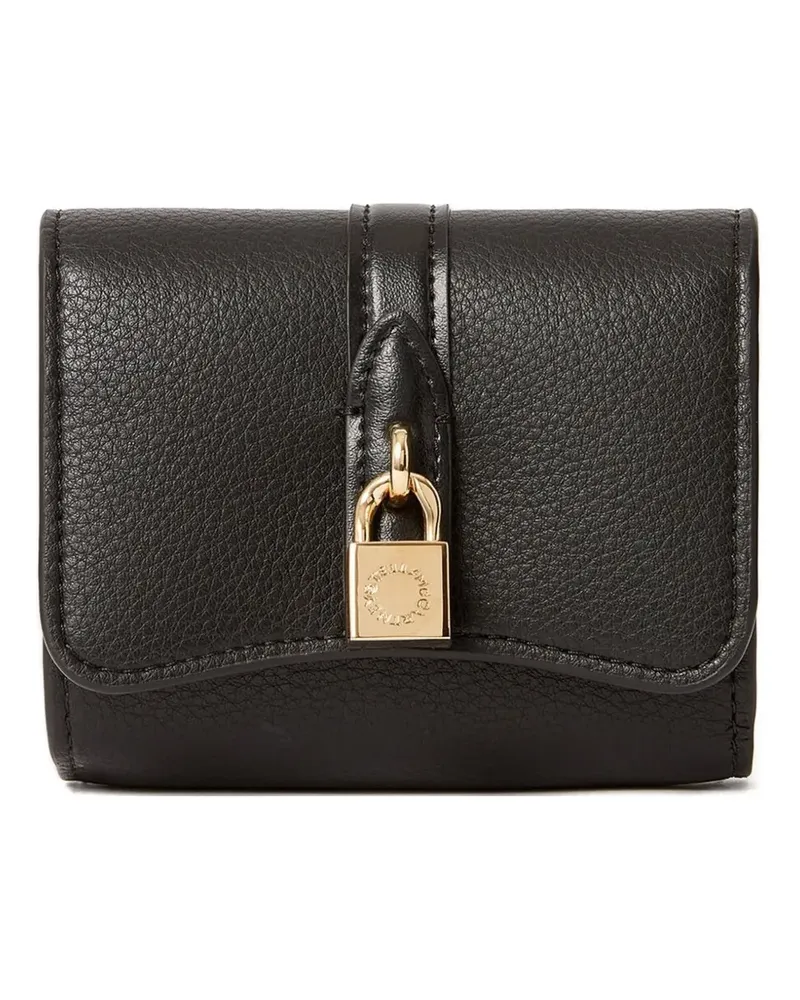 Stella McCartney Ryder padlock wallet - Schwarz Schwarz