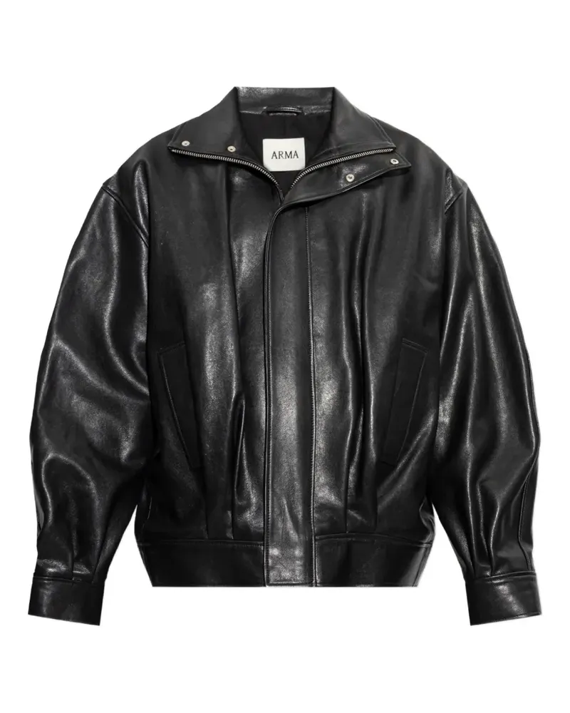 Arma Paulo leather jacket - Schwarz Schwarz