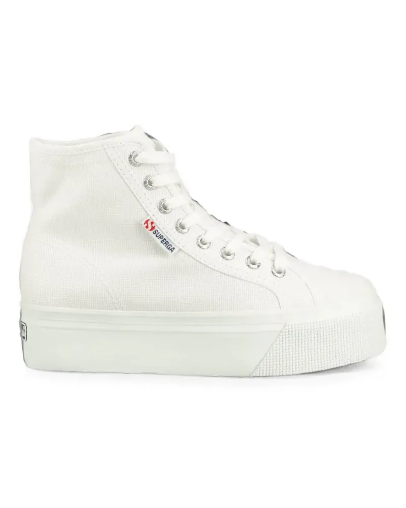 Superga high-top platform sneakers - Weiß Weiß