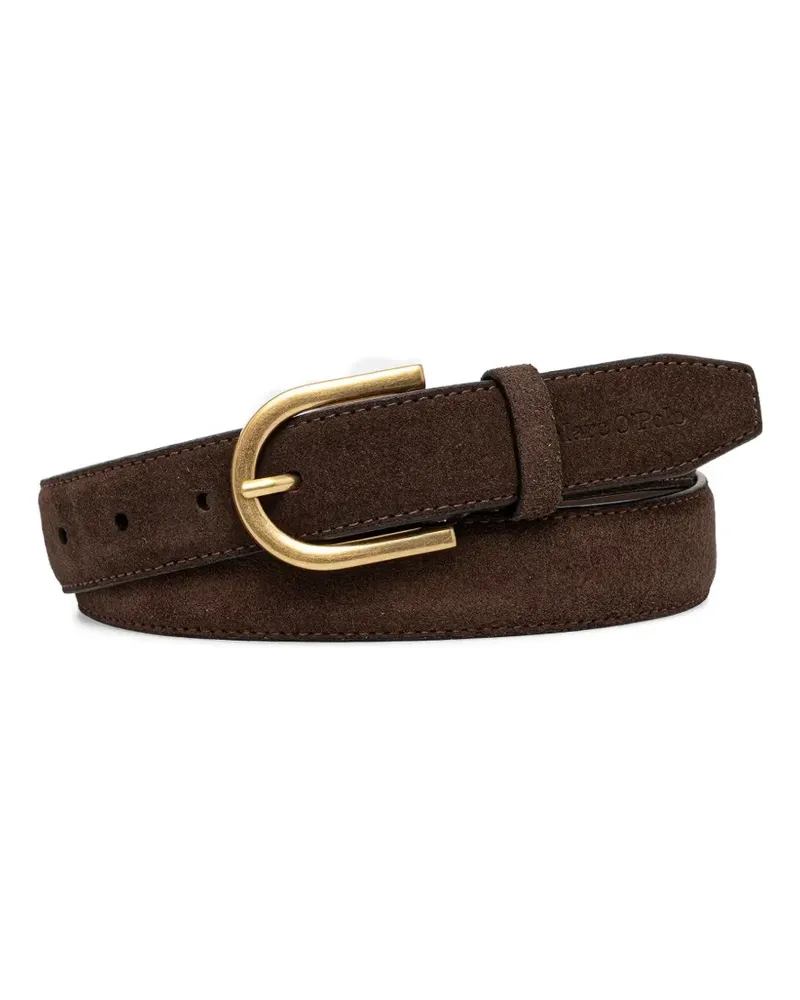 Marc O'Polo suede horseshoe-buckle belt - Braun Braun