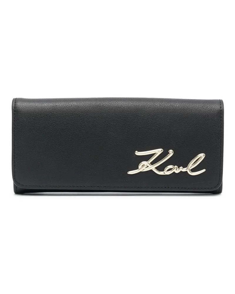 Karl Lagerfeld Gürtel mit K/Signature-Schild Schwarz