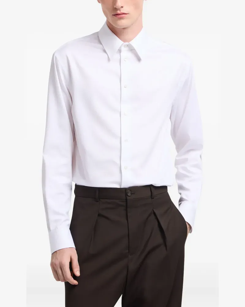 Emporio Armani Langärmeliges Hemd - Weiß Weiß