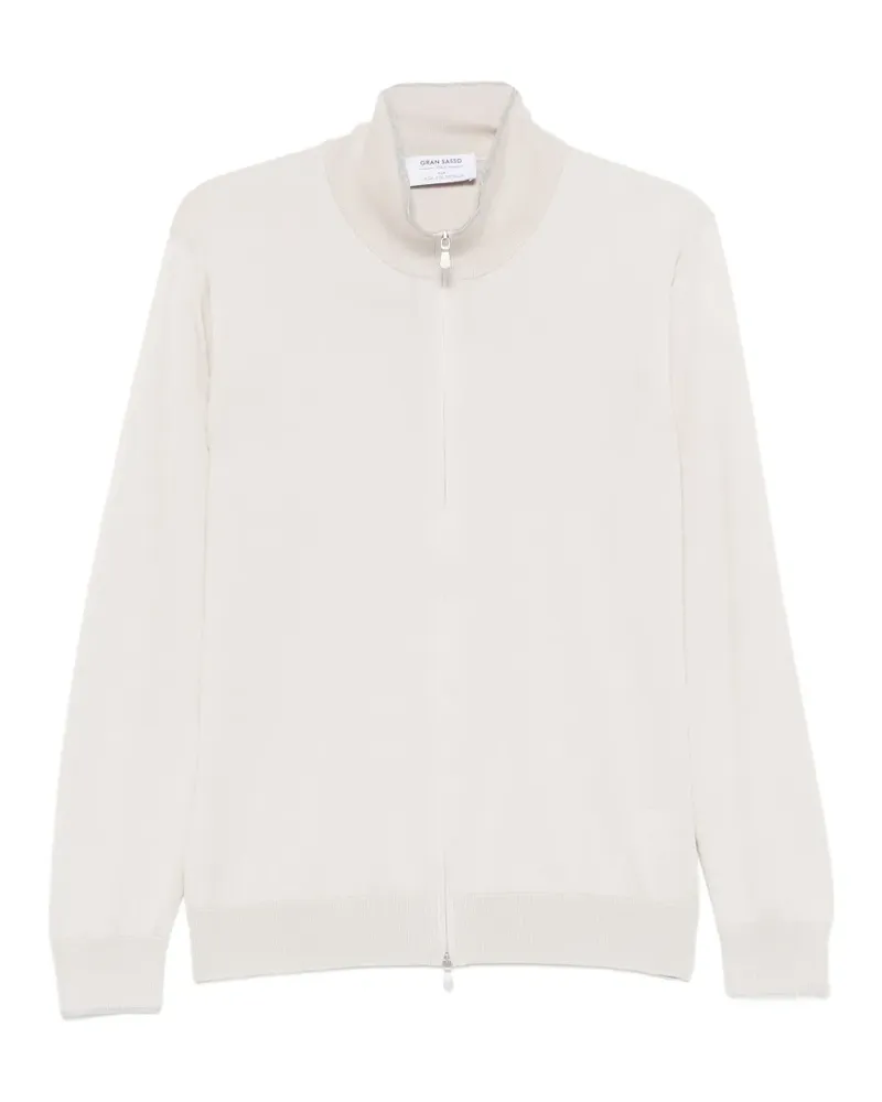 Gran Sasso zip cardigan - Nude Nude
