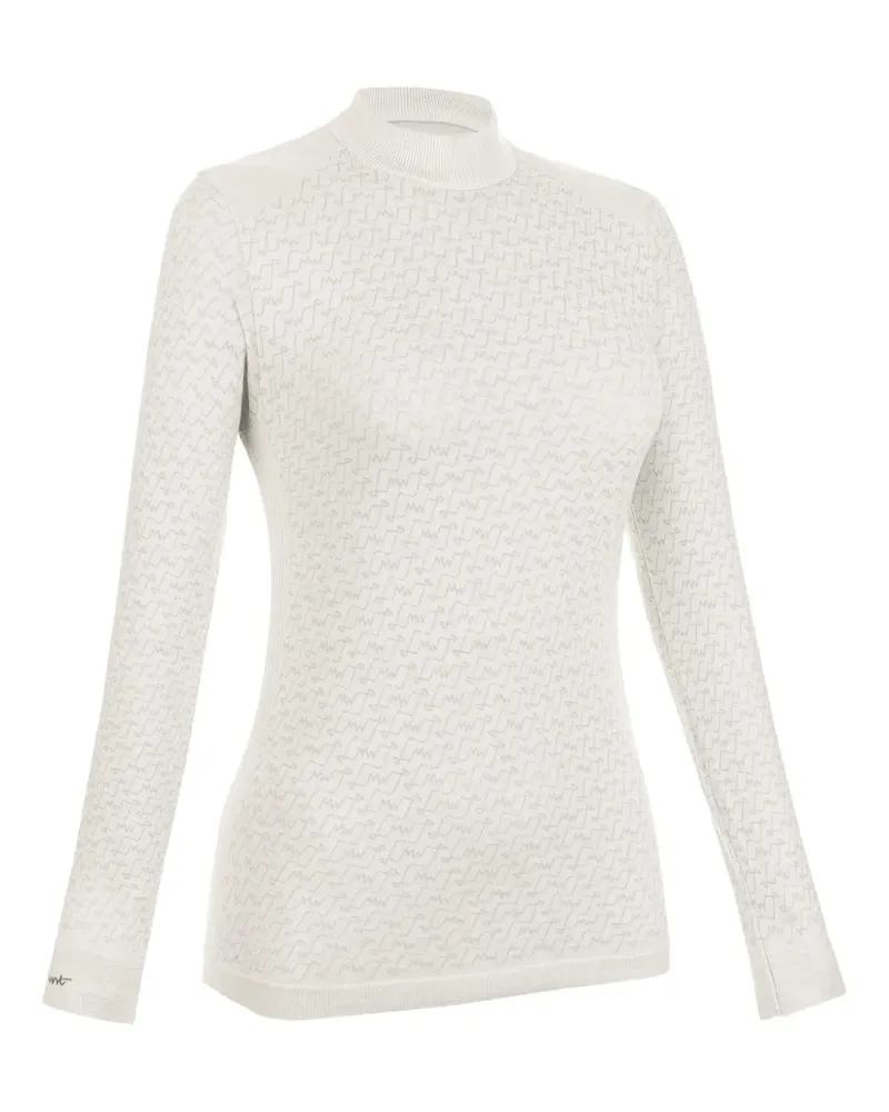 LaMunt Pullover mit Monogramm-Print - Nude Nude