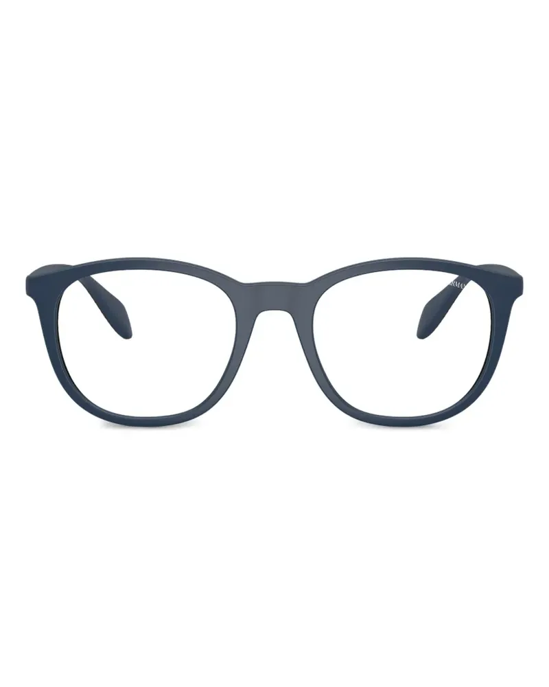 Emporio Armani round-frame glasses - Blau Blau
