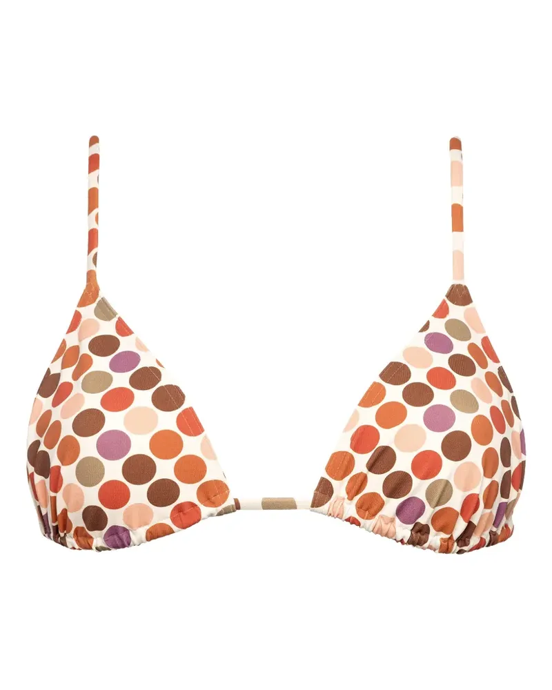 Eres Triangel-Bikinioberteil mit Polka Dots - Nude Nude