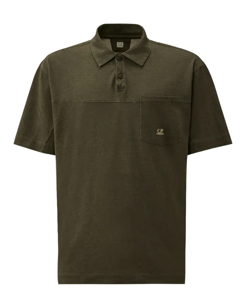 C.P. Company Poloshirt mit Brusttasche - Grün Grün
