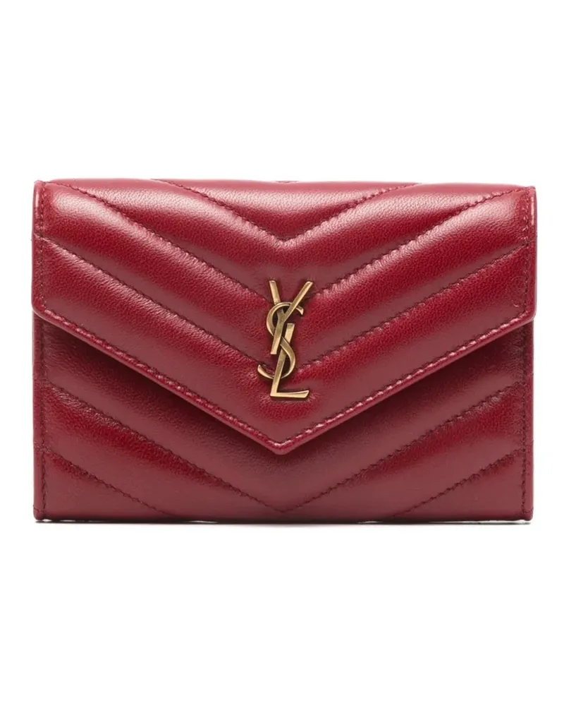 Saint Laurent Portemonnaie mit Zickzackmuster - Rot Rot