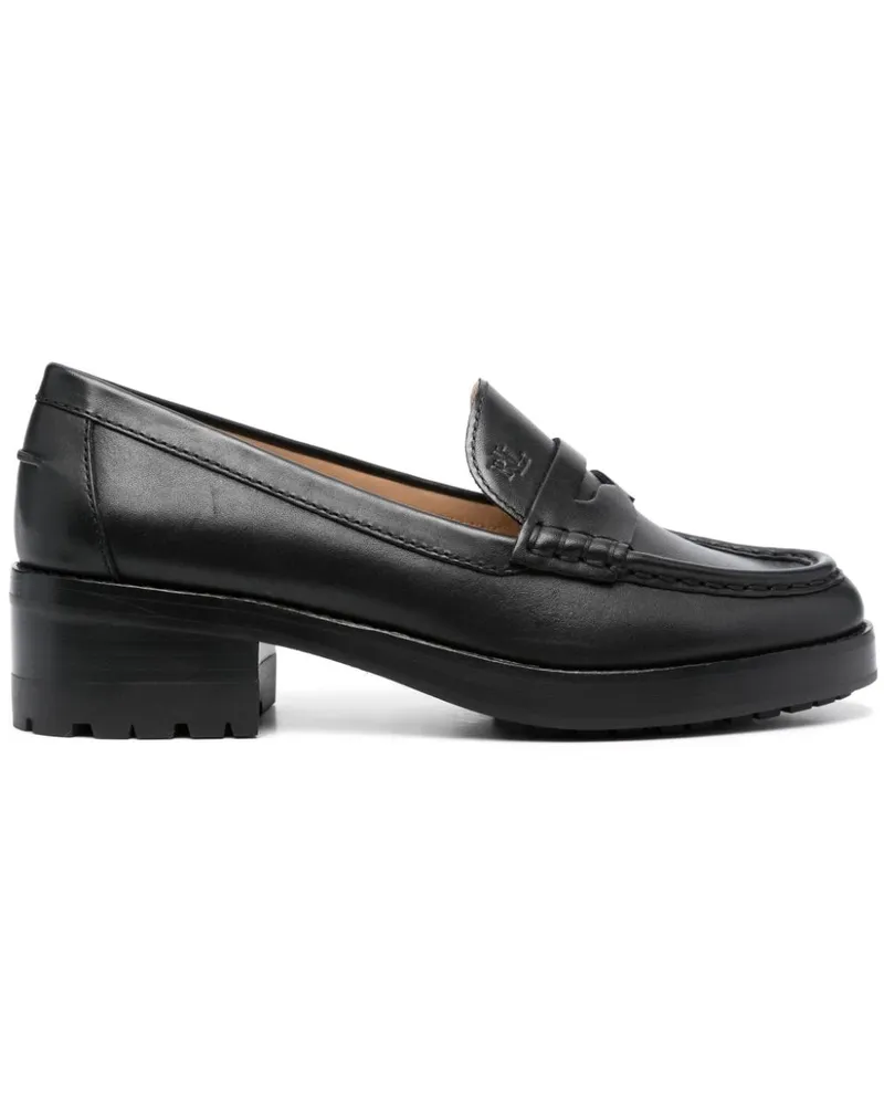 Ralph Lauren Loafer mit mandelförmiger Kappe 40mm - Schwarz Schwarz