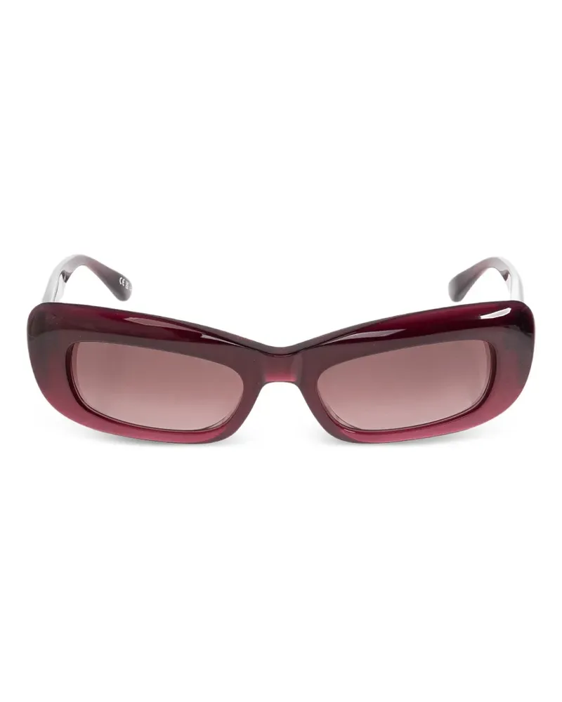 Balenciaga Diva Sonnenbrille mit eckigem Gestell - Rot Rot
