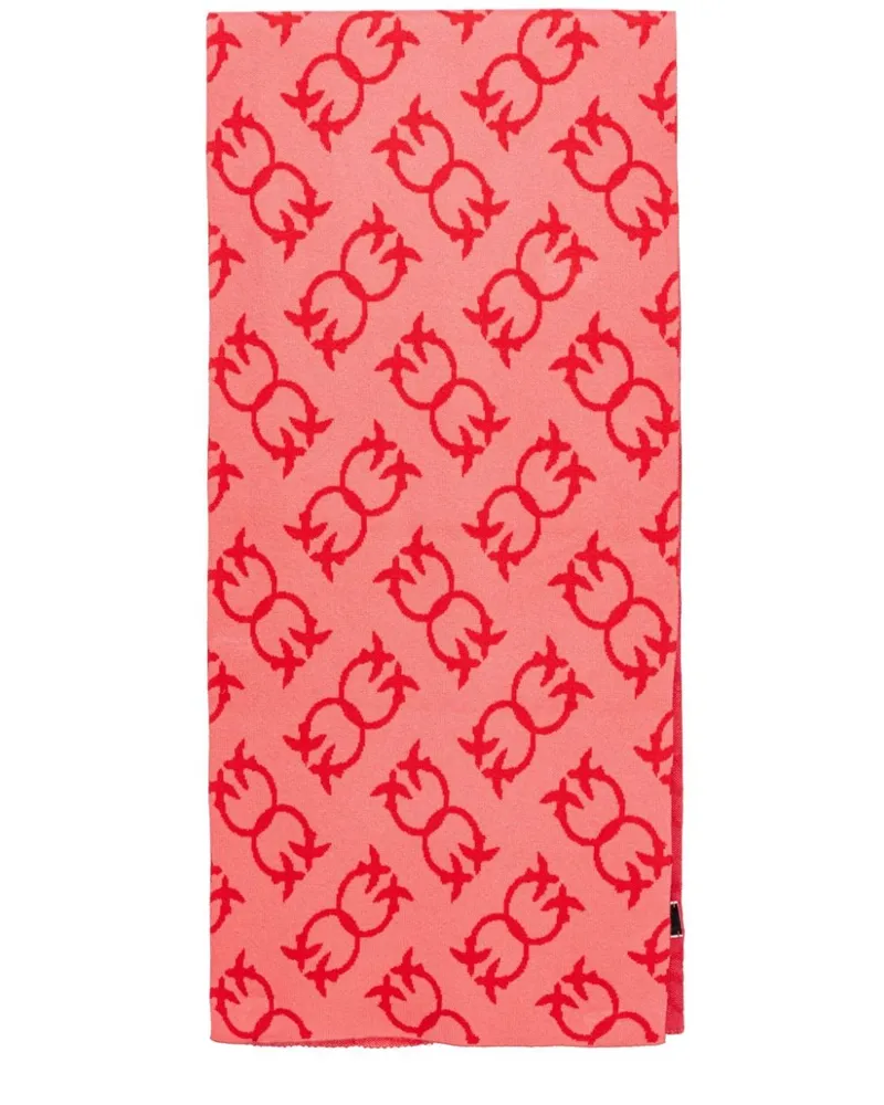 Pinko Love Birds Jacquard-Schal - Rosa Rosa