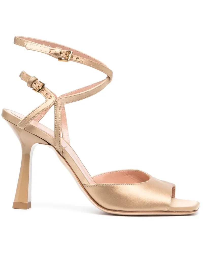 Alberta Ferretti Sandalen mit Knöchelriemen 105mm - Braun Braun
