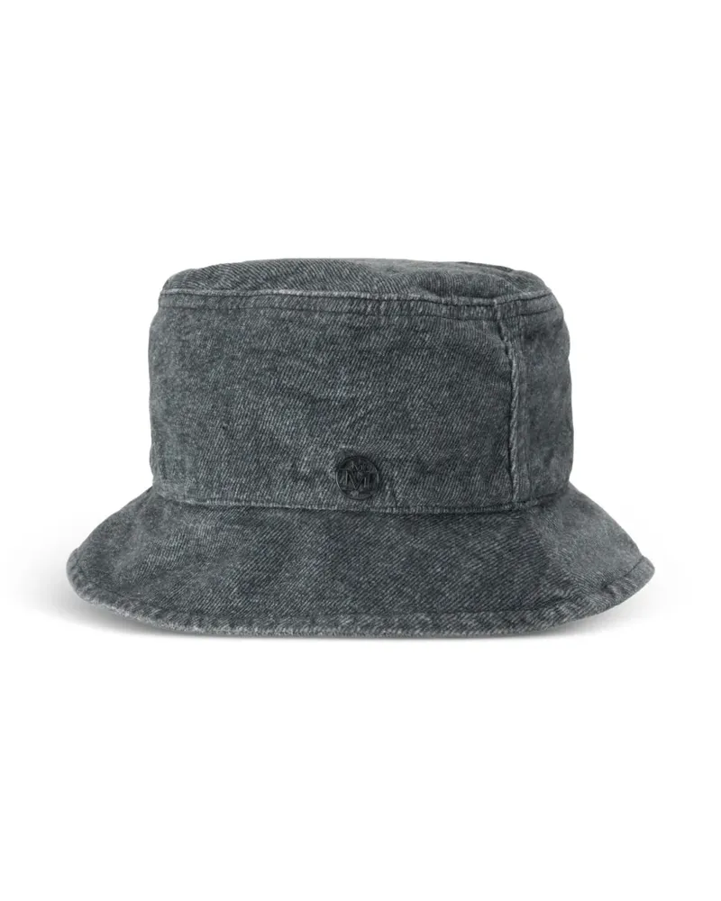 Maison Michel Fischerhut in Jeans-Optik - Grau Grau