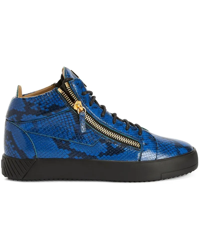 Giuseppe Zanotti Frankie High-Top-Sneakers Blau