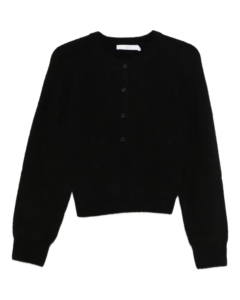 IRO Cardigan mit rundem Ausschnitt - Schwarz Schwarz