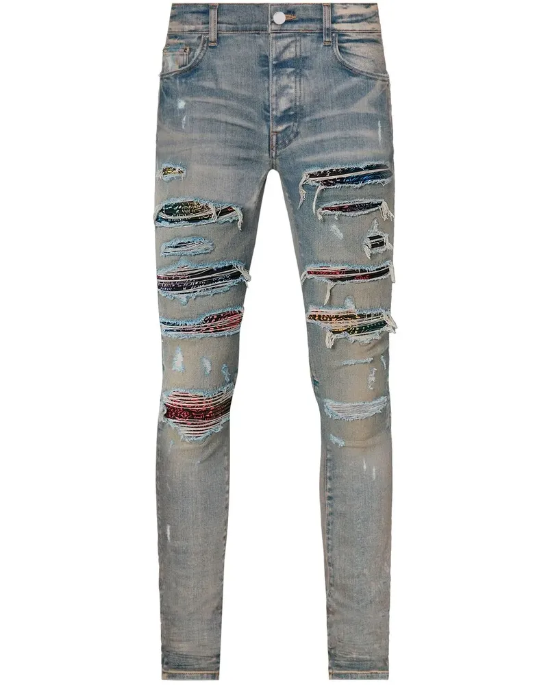 Amiri Thrasher Jeans mit Paisleymuster - Blau Blau