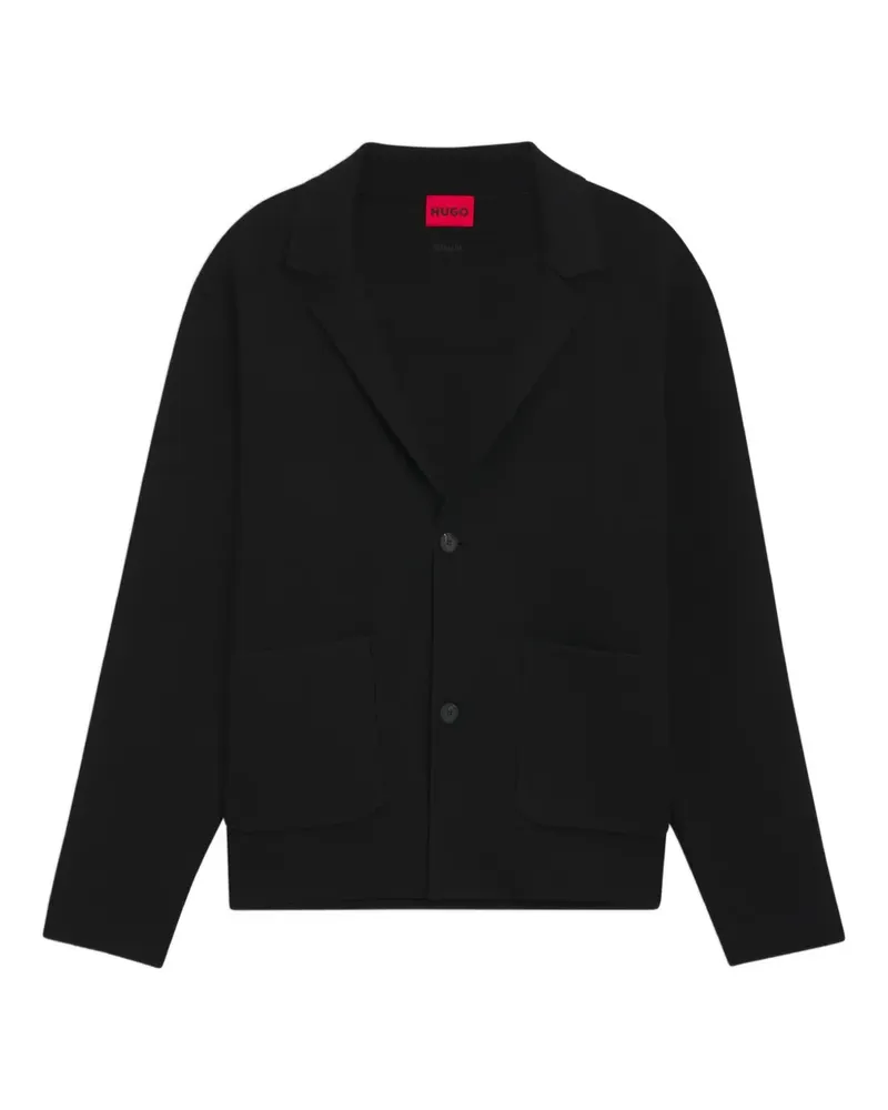 HUGO BOSS buttoned cardigan - Schwarz Schwarz