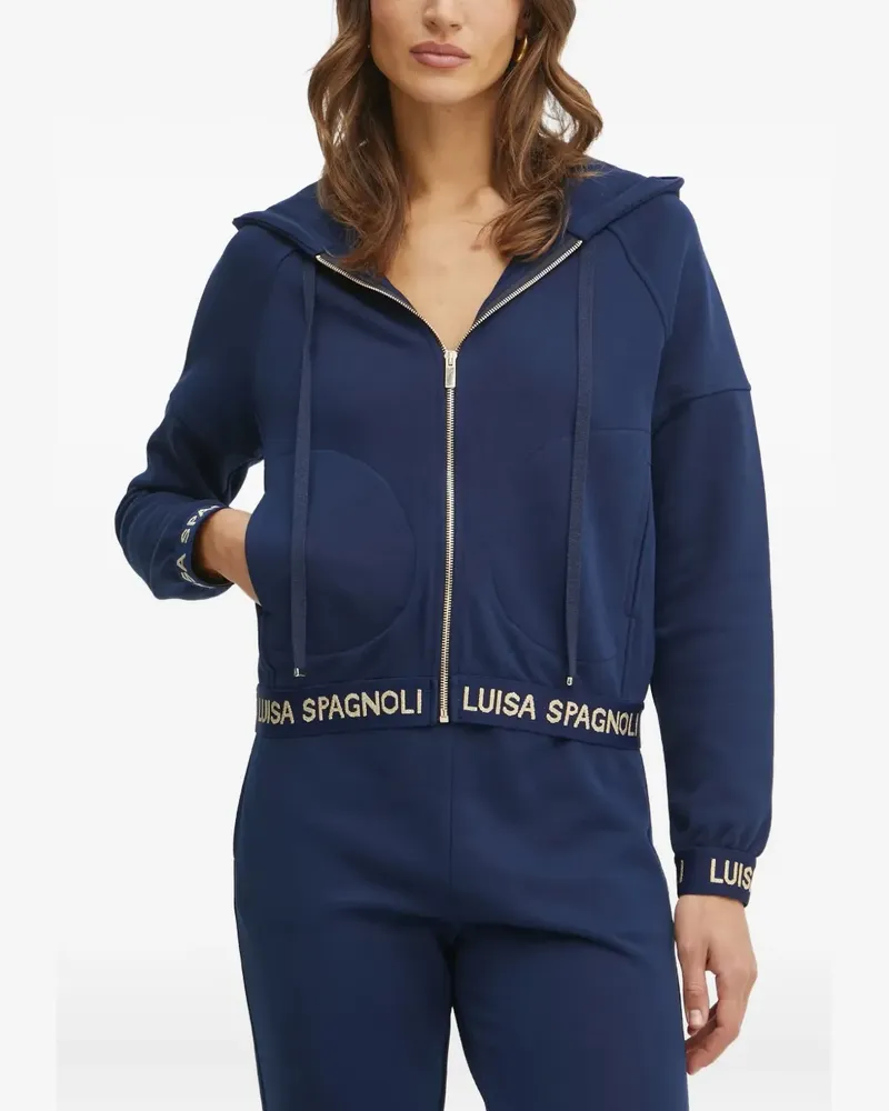 Luisa Spagnoli Hoodie mit Reißverschluss - Blau Blau