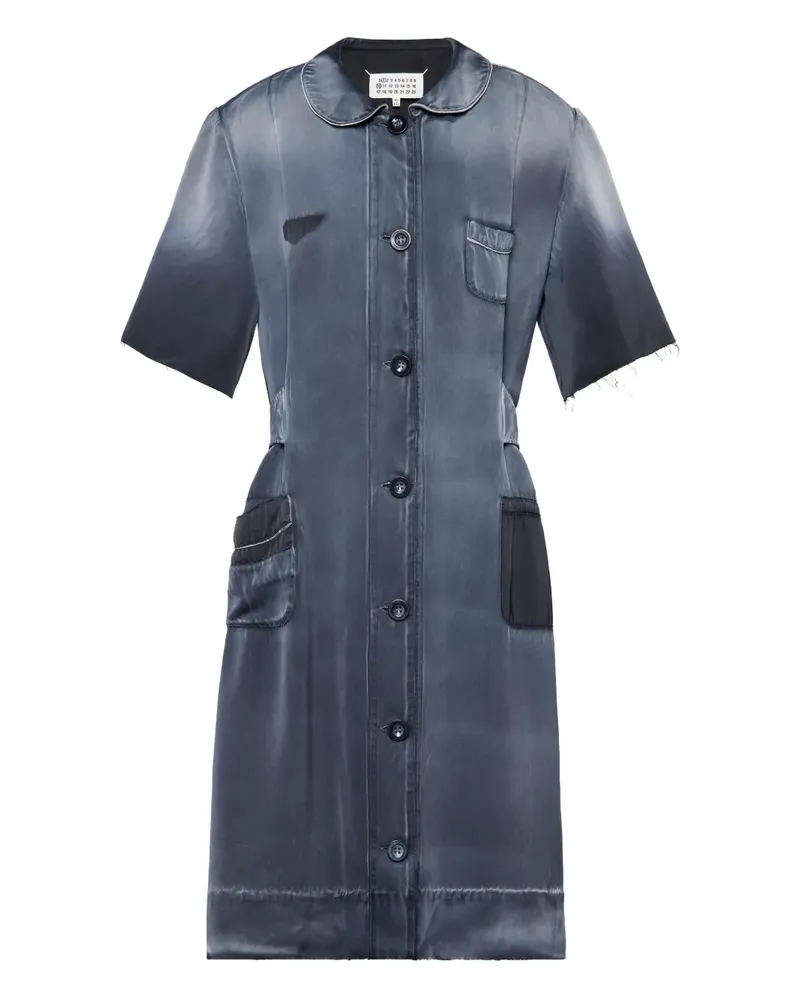 Maison Margiela Minikleid mit Knopfverschluss - Blau Blau