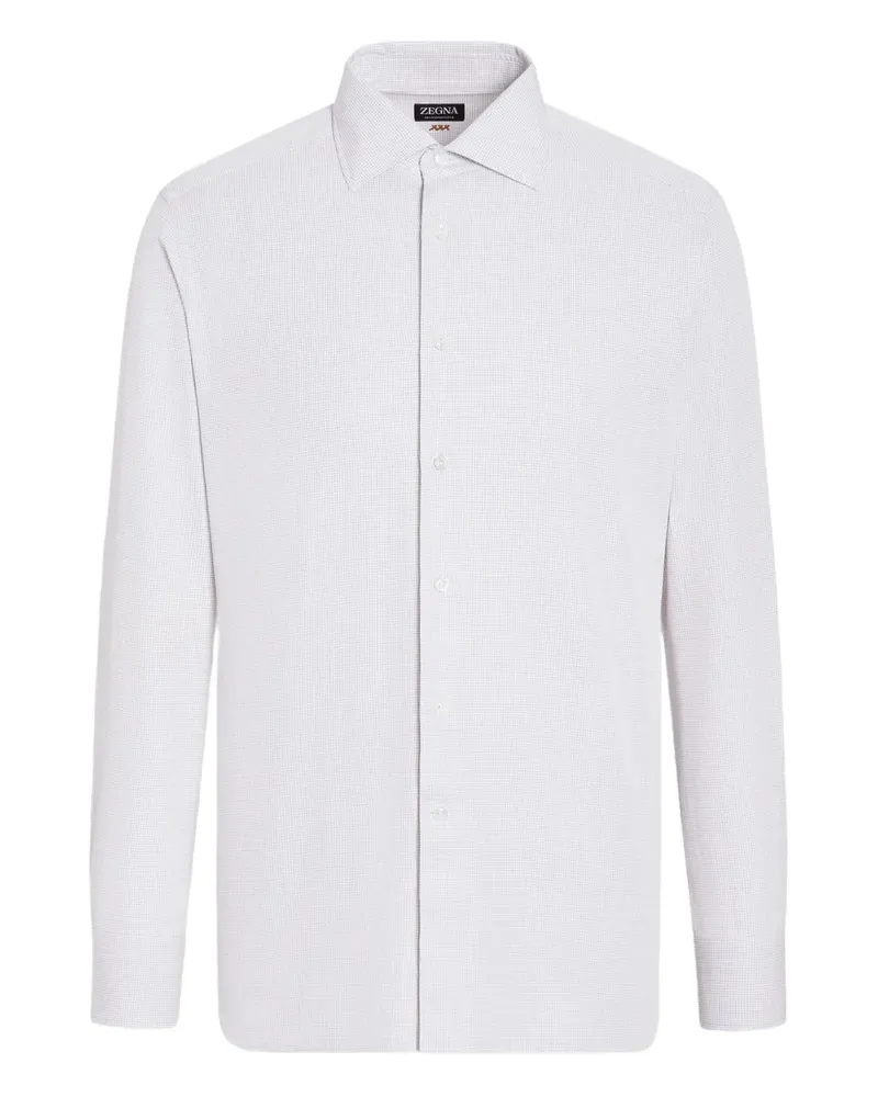 Ermenegildo Zegna Hemd mit Karomuster - Grau Grau