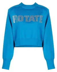 ROTATE Birger Christensen Shandy Sweatshirt mit Logo Blau