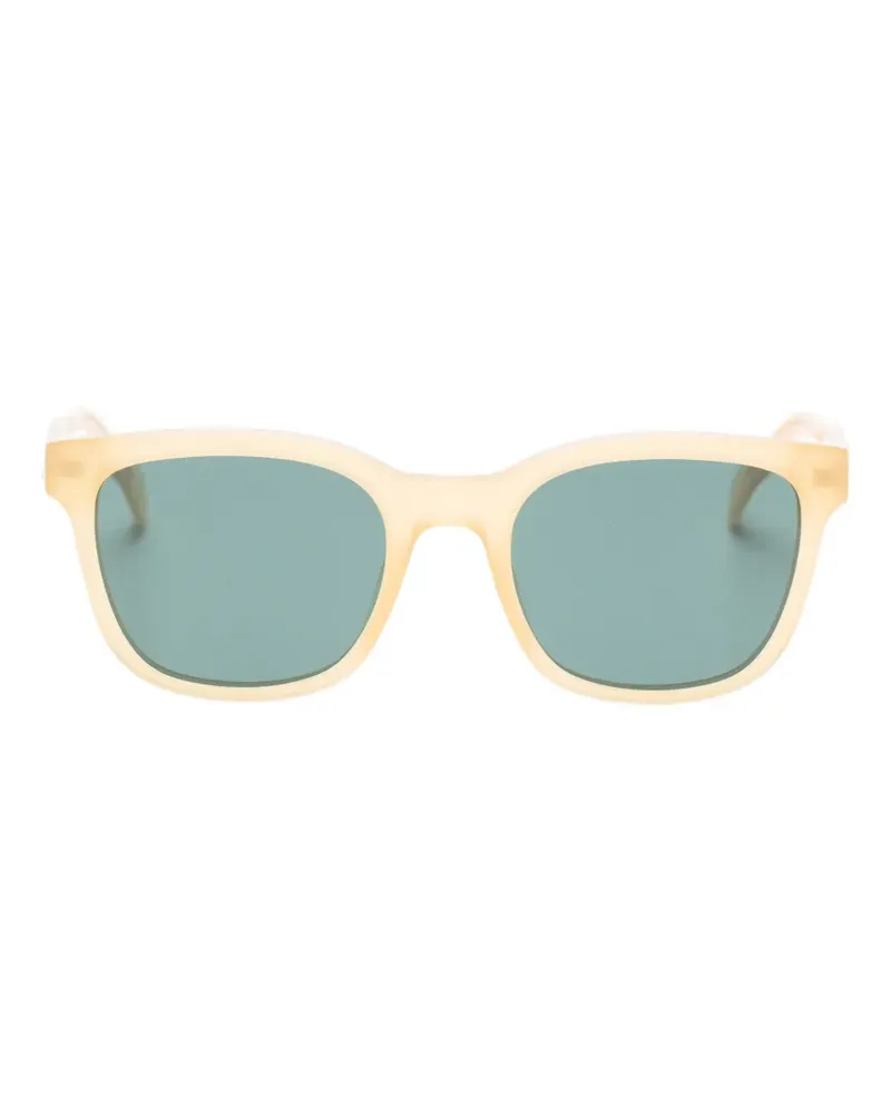 Zadig & Voltaire logo-plaque square-frame sunglasses - Gelb Gelb