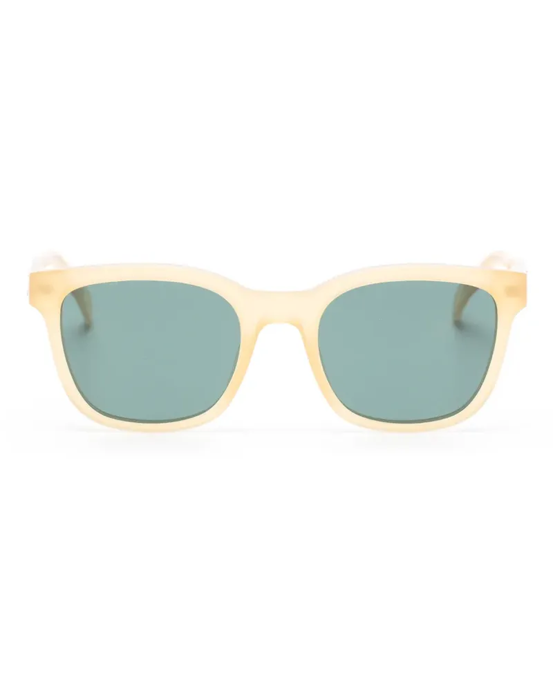 Zadig & Voltaire Eckige Sonnenbrille mit Logo-Schild - Gelb Gelb