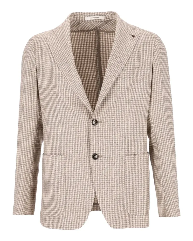 Tagliatore Montecarlo Jacke mit Hahnentrittmuster - Nude Nude