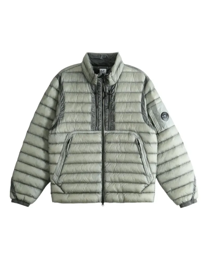 C.P. Company quilted-finish lens-detail jacket - Grau Grau