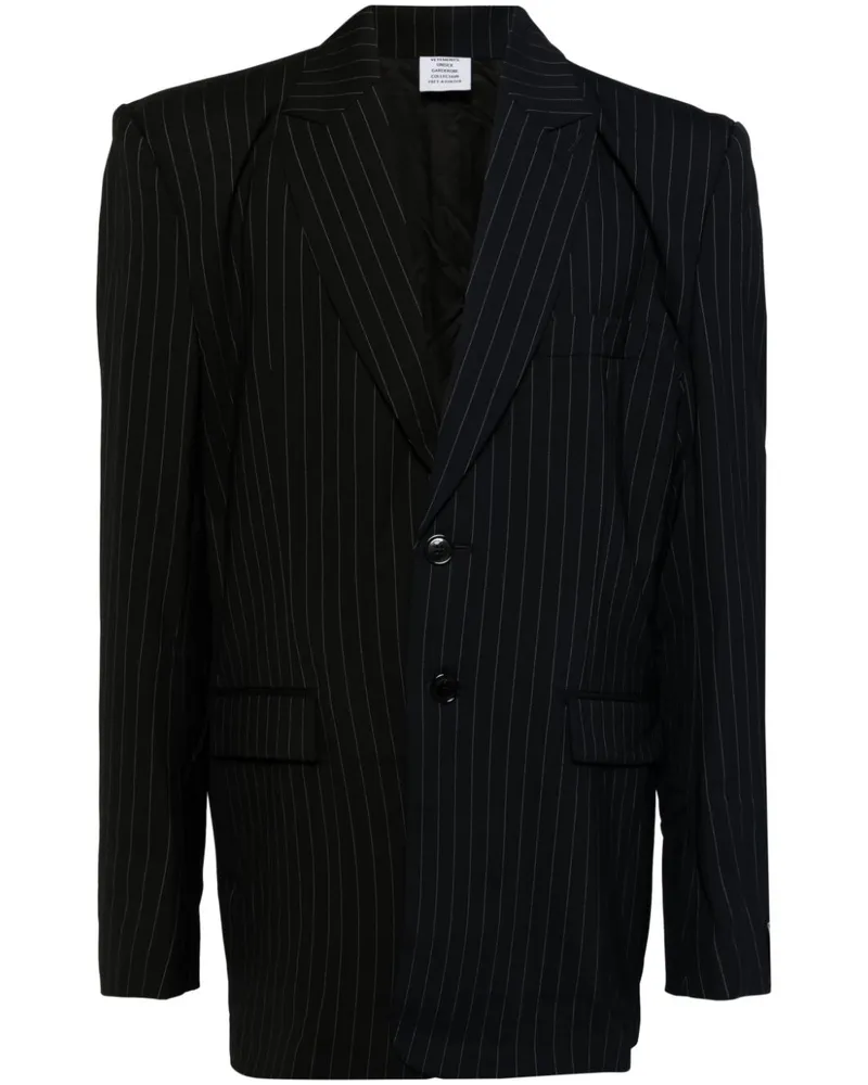 VETEMENTS Gestreiftes Sakko - Blau Blau
