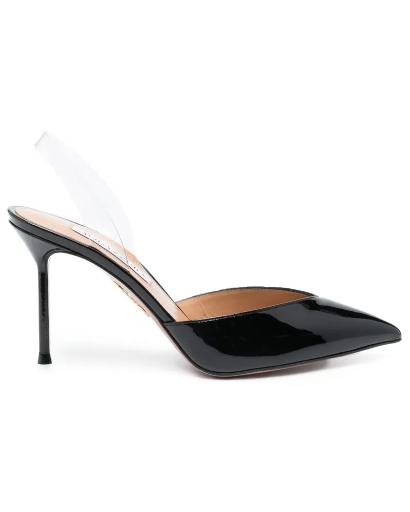 Aquazzura Pumps mit Slingback-Riemen 90mm - Schwarz Schwarz