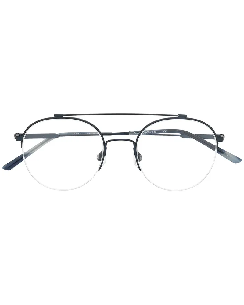 Calvin Klein Klassische Pilotenbrille - Blau Blau