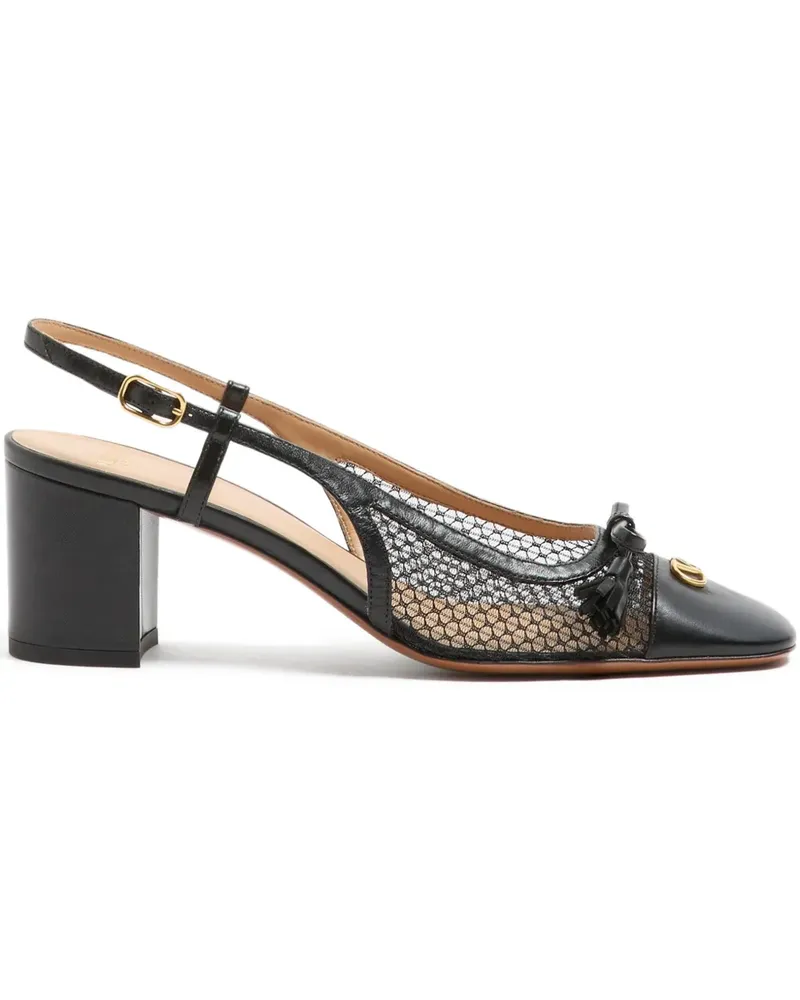 Valentino Garavani Valet du Roi Slingback-Pumps - Schwarz Schwarz