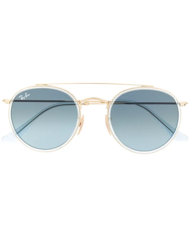 Ray Ban Runde Sonnenbrille mit Doppelsteg - Metallic Metallic