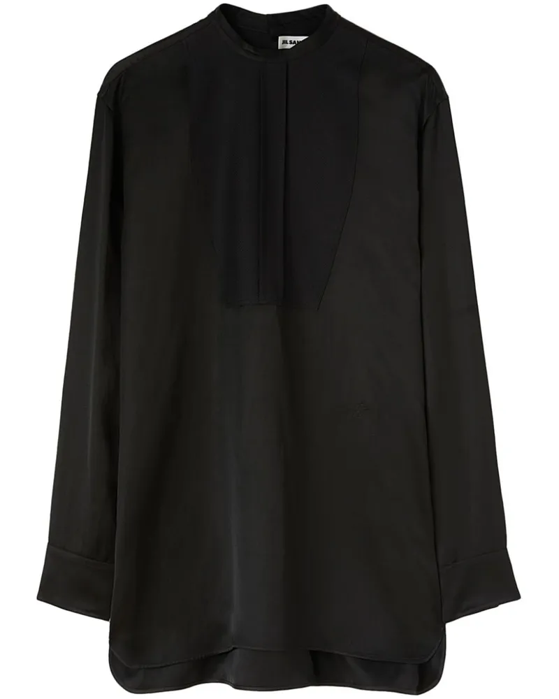 Jil Sander Thursday P.M. Hemd aus Leinengemisch - Schwarz Schwarz