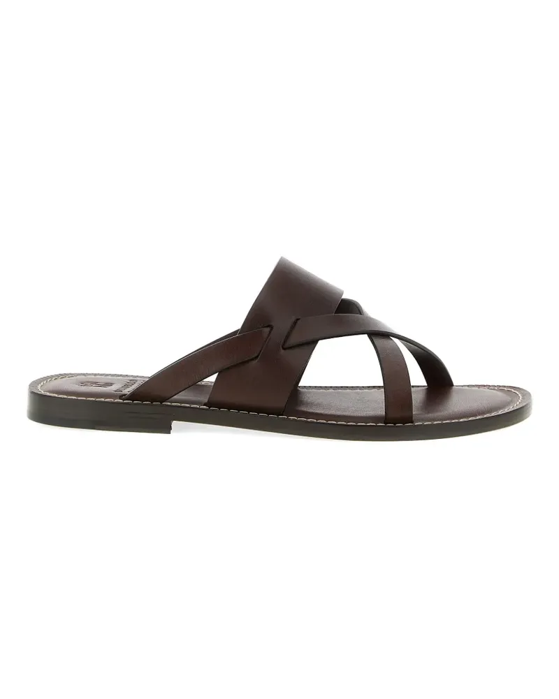 Brunello Cucinelli criss-cross leather sandals - Braun Braun