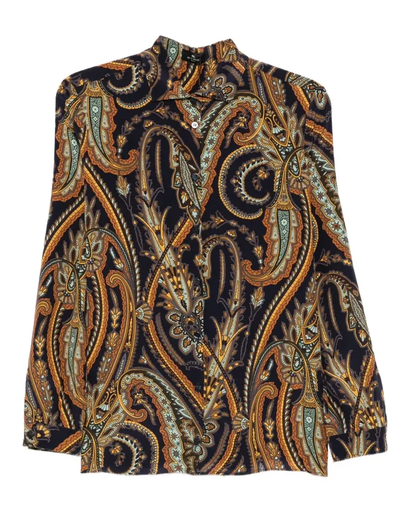 Etro Hemd mit Paisleymuster - Blau Blau