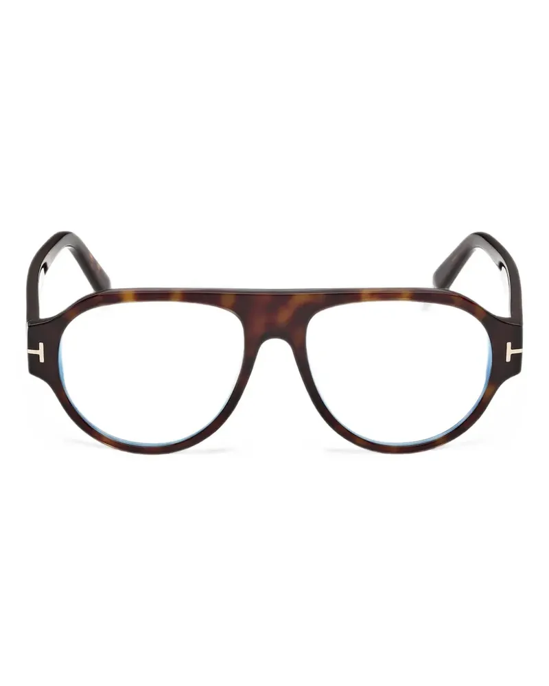 Tom Ford Pilotenbrille in Schildpattoptik - Braun Braun