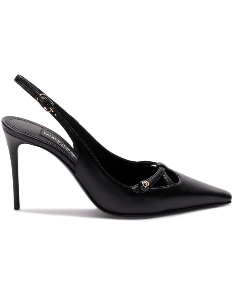 Dolce & Gabbana Pumps mit Slingback-Riemen 90mm - Schwarz Schwarz
