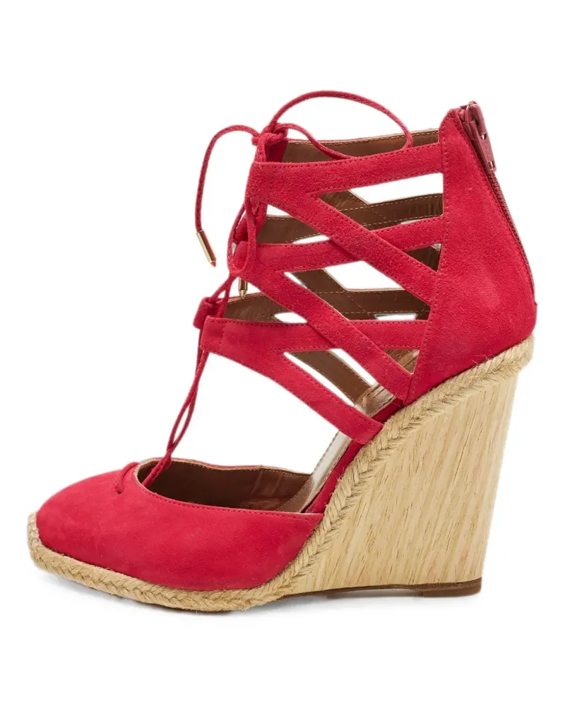 Aquazzura Belgravia Wedge-Sandalen - Rot Rot