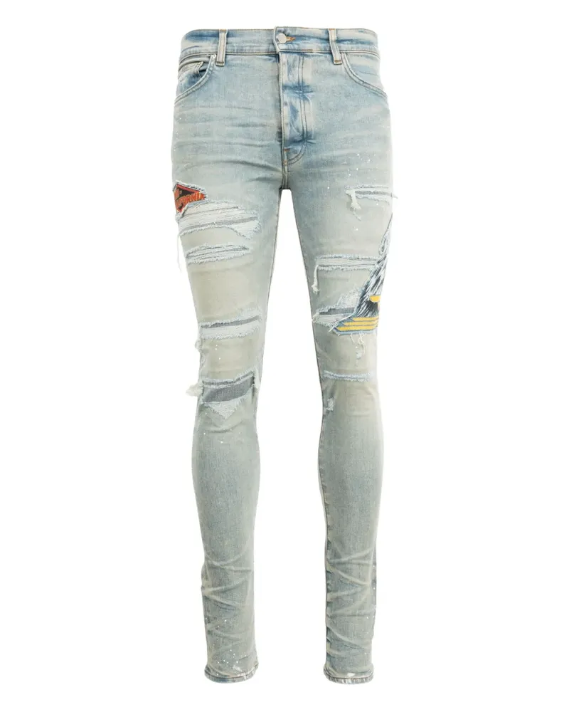 Amiri Eagle Trasher Skinny-Jeans - Blau Blau