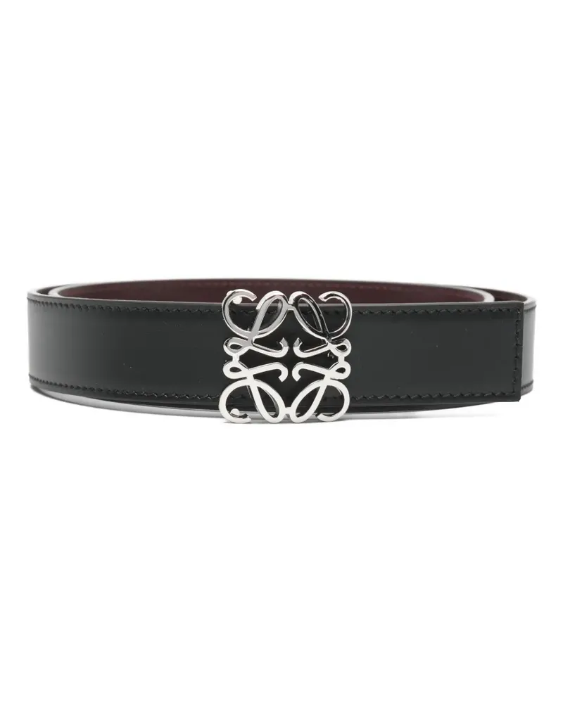 Loewe logo-buckle belt - Schwarz Schwarz