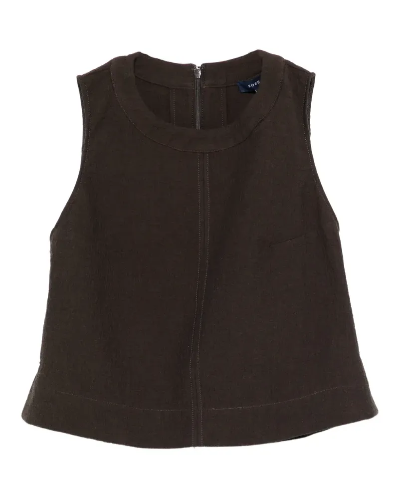Soeur Strukturiertes Pampa Top - Braun Braun