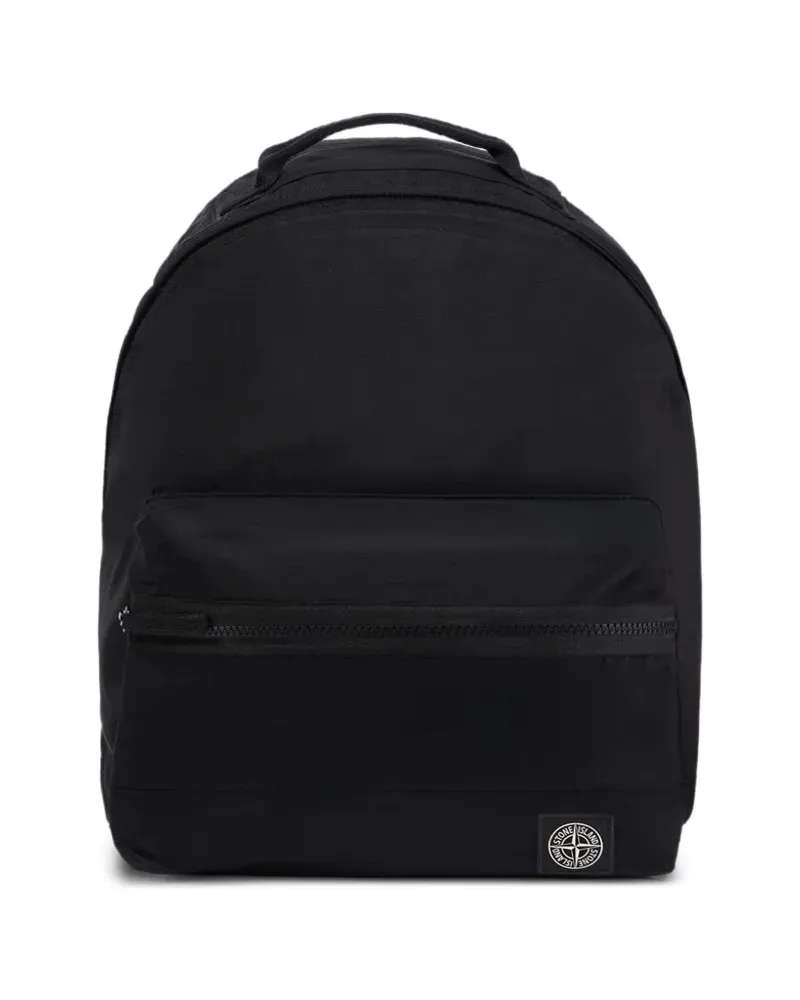 Stone Island 9200016 Rucksack aus beschichtetem Nylon und ECONYL® - Schwarz Schwarz
