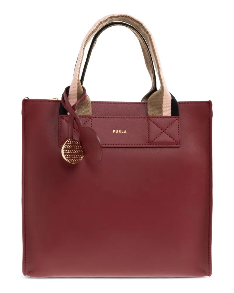 Furla S Divide leather tote bag - Rot Rot