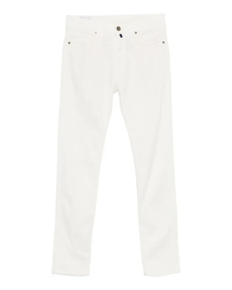 Incotex slim trousers - Weiß Weiß