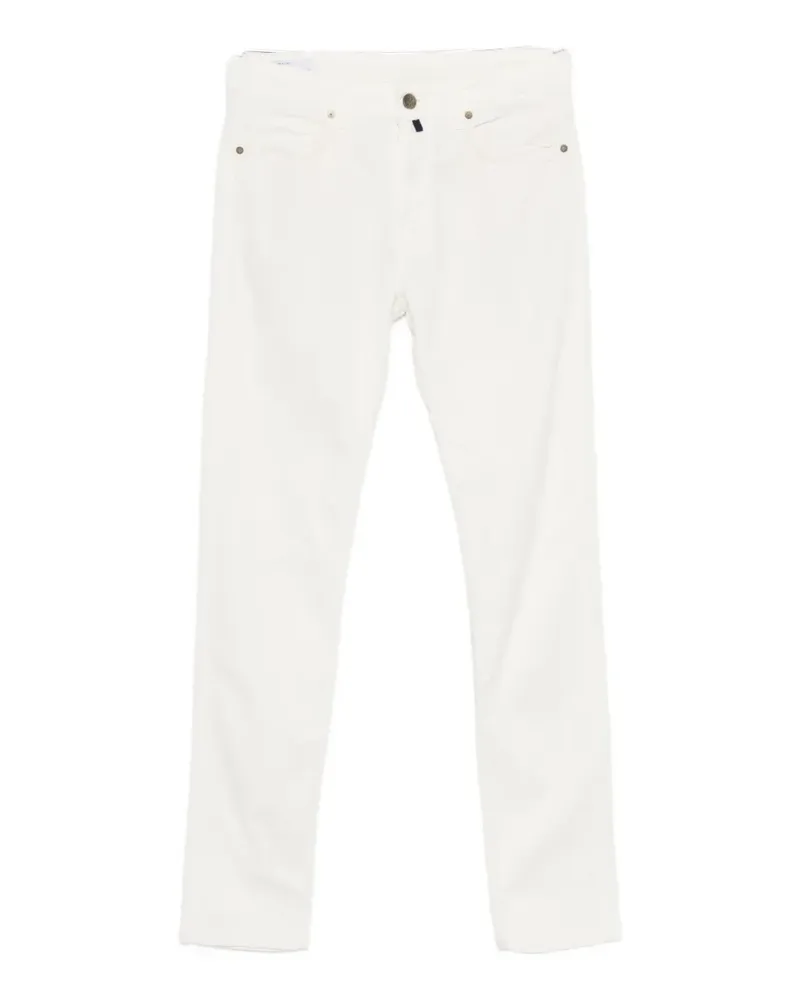 Incotex slim trousers - Weiß Weiß