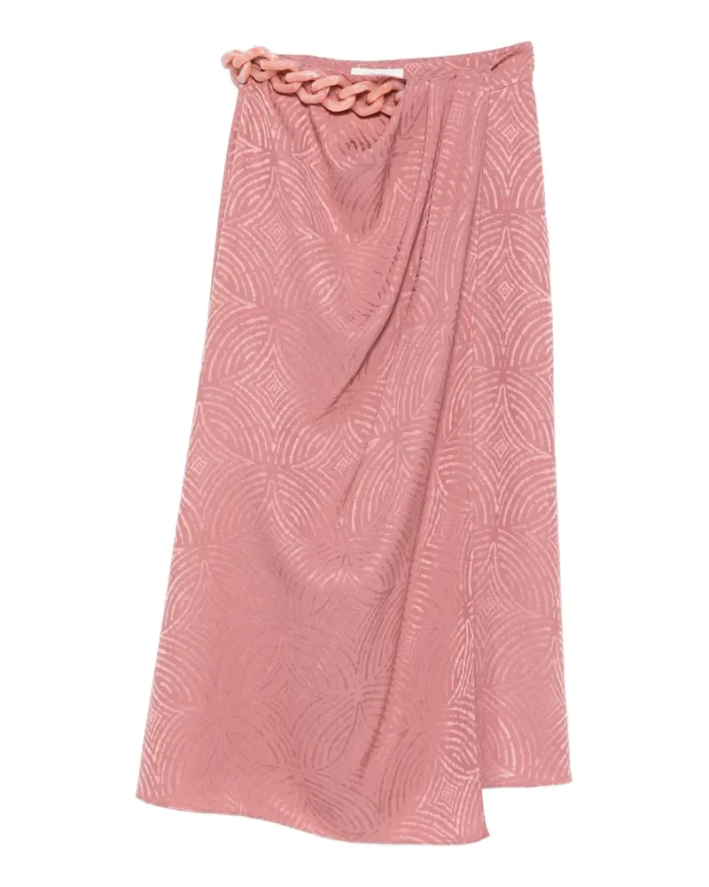 Joseph Jacquard-Midirock mit Kette - Rosa Rosa