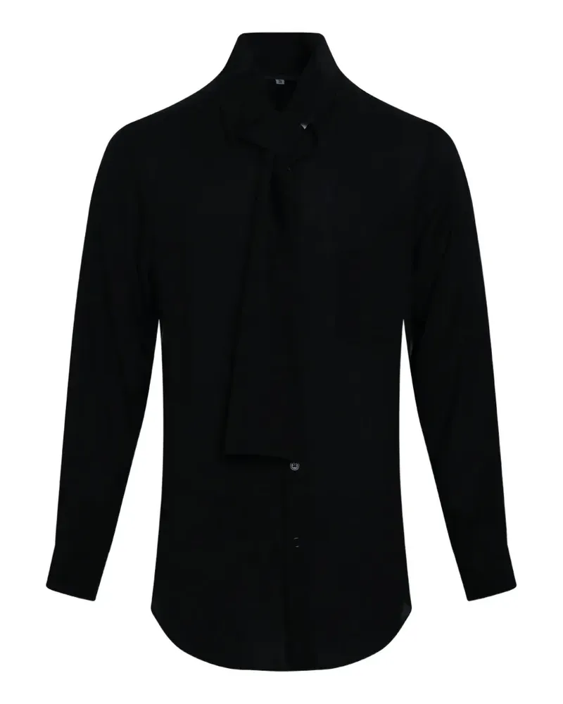 Yohji Yamamoto long-sleeve shirt - Schwarz Schwarz